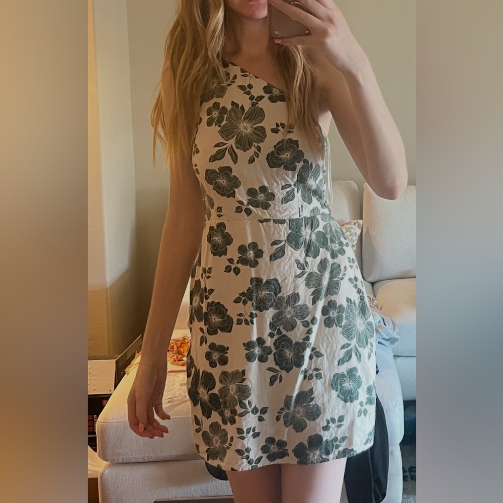 Abercrombie & Fitch Green Floral Mini Dress